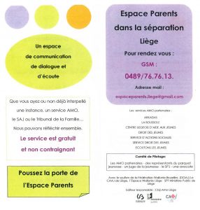 Espace Parents dans la séparation - Liège - AMO